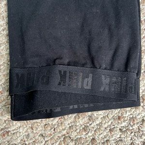 Solid Black PINK Leggings